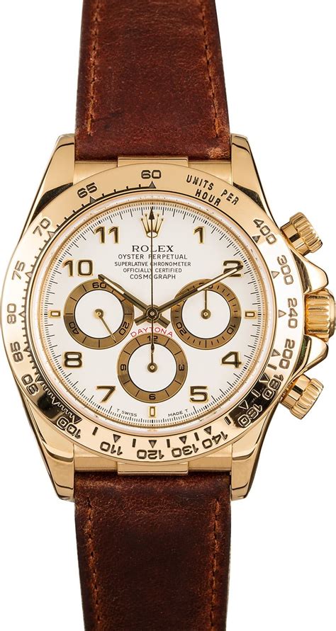 Rolex Daytona Gold Leather Strap 